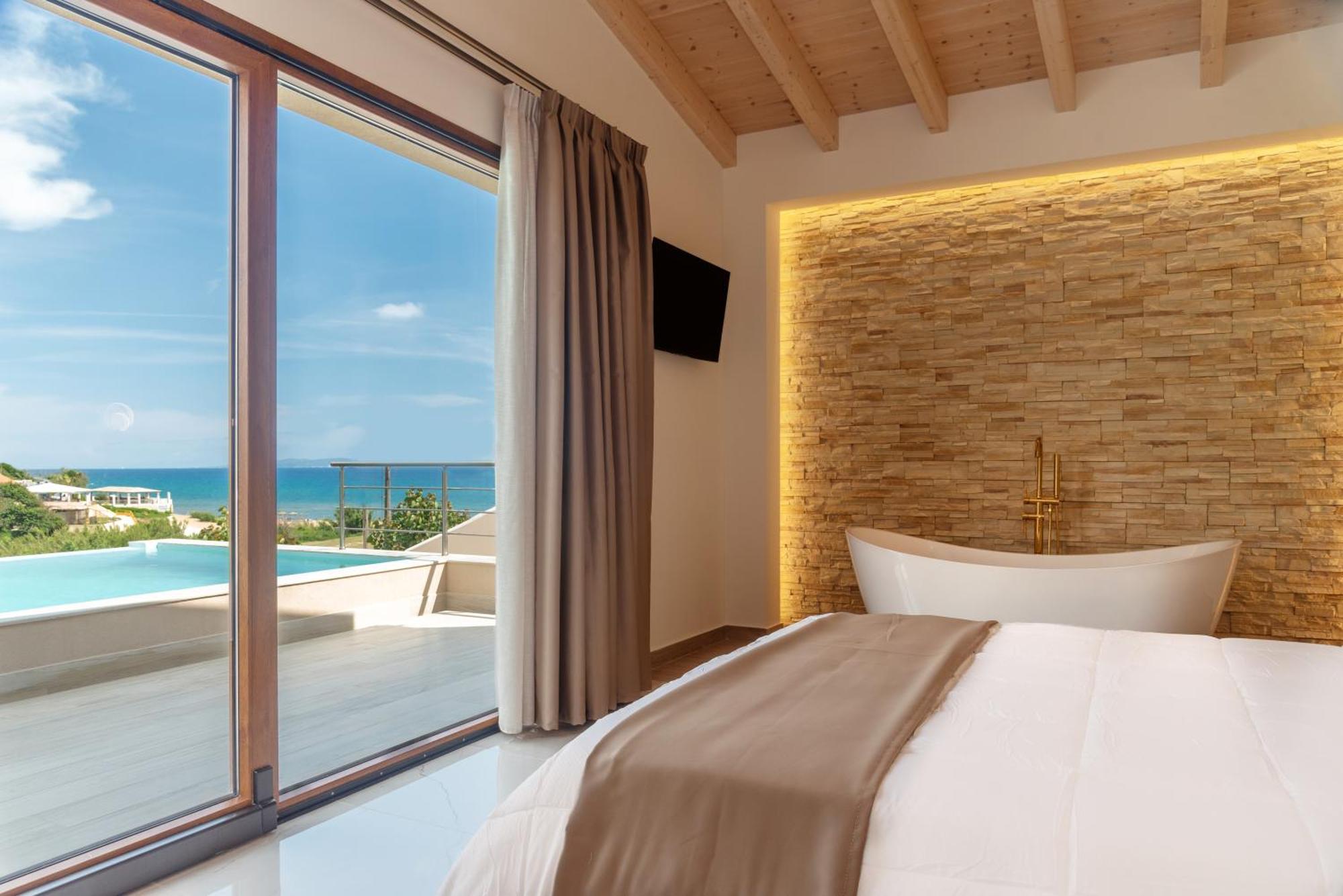 Villa Vasillis-Heated Swimming Pool With Infinity View Vitaládes Exterior foto