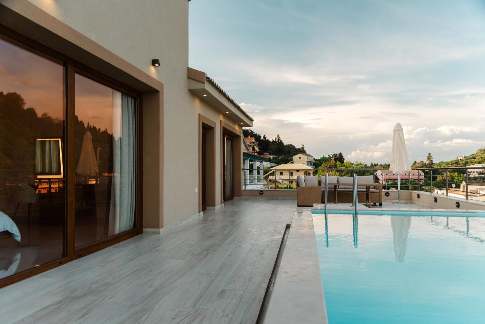Villa Vasillis-Heated Swimming Pool With Infinity View Vitaládes Exterior foto