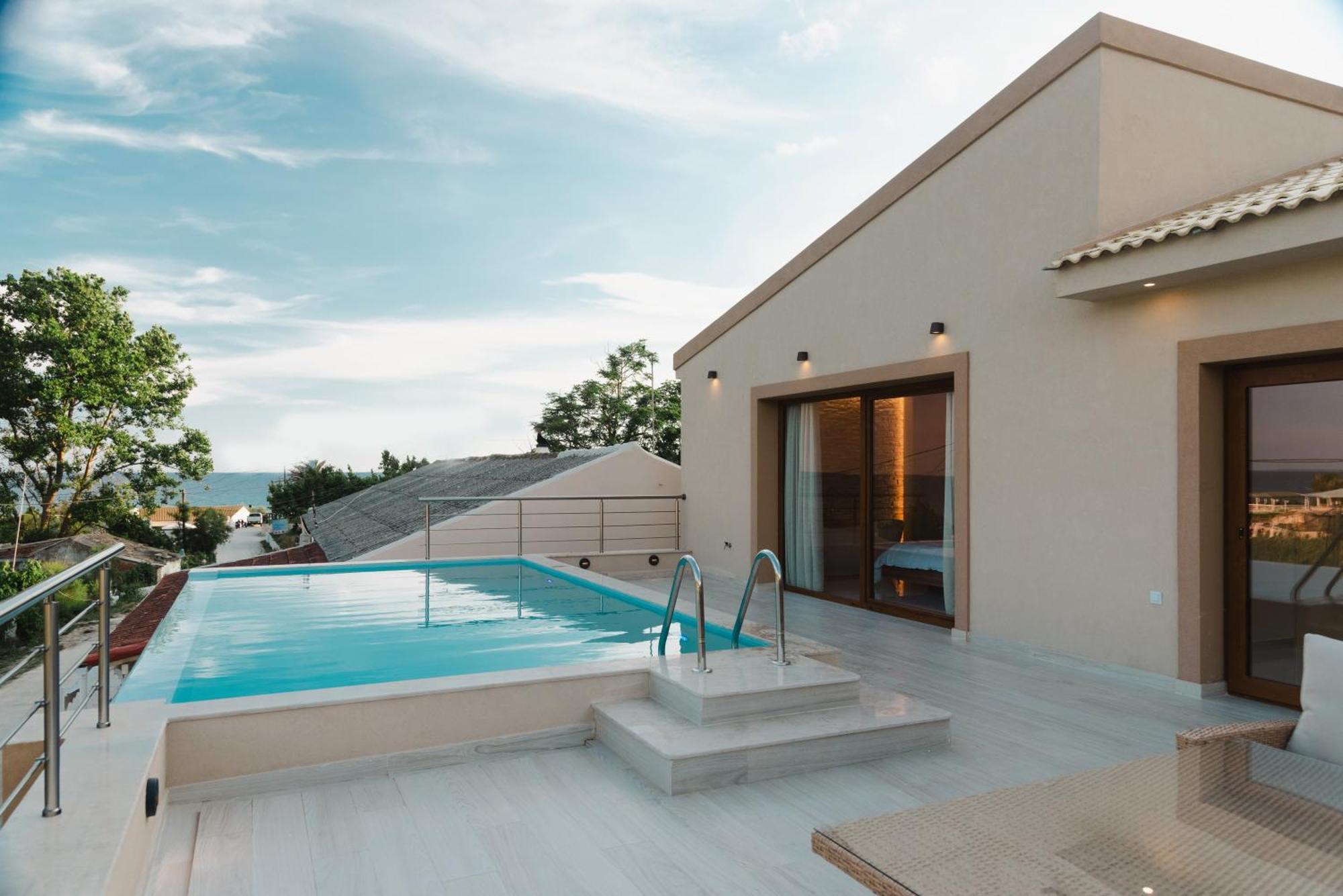 Villa Vasillis-Heated Swimming Pool With Infinity View Vitaládes Exterior foto